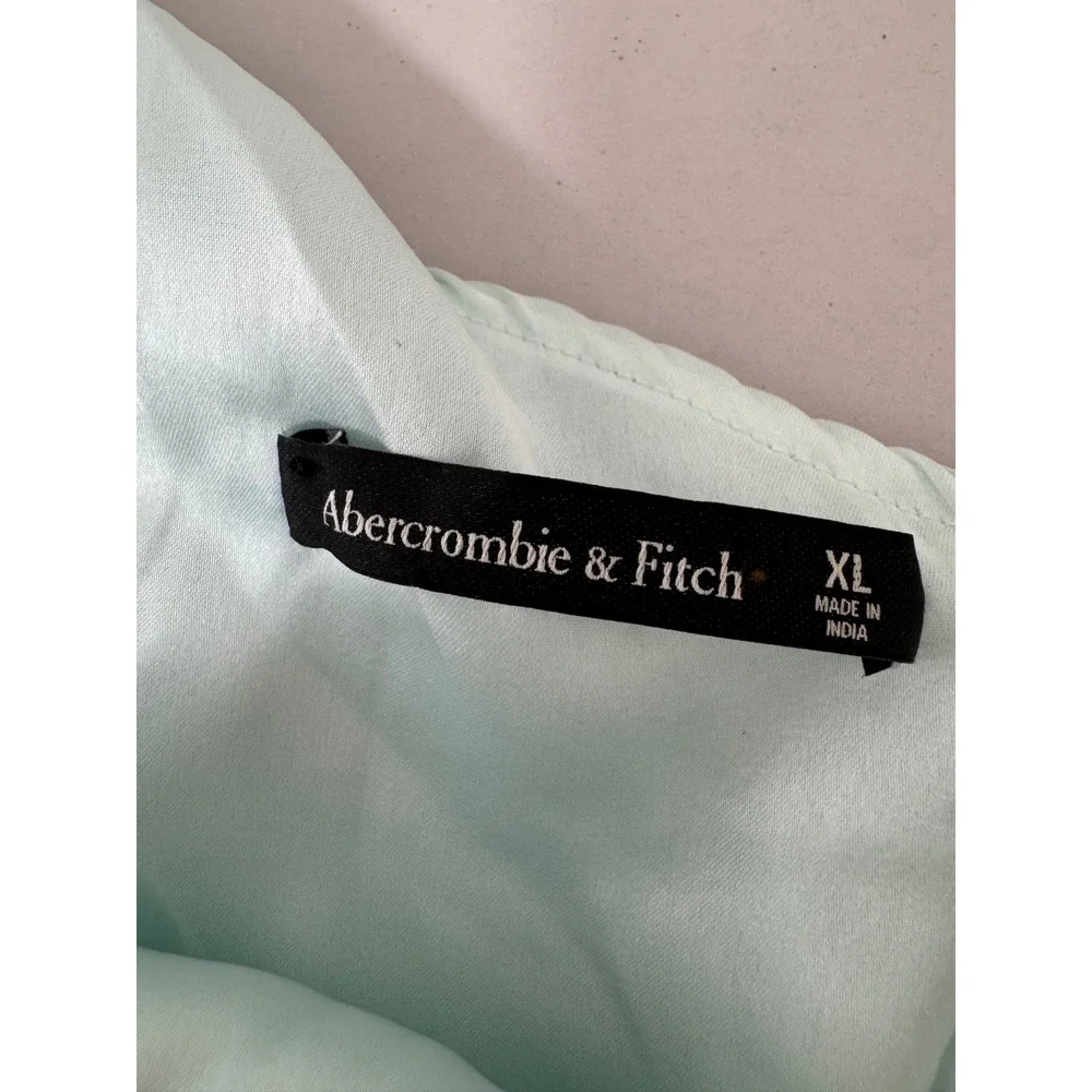 Abercrombie & Fitch Giselle Pleated One Shoulder Cutout maxi floral dress sz XL